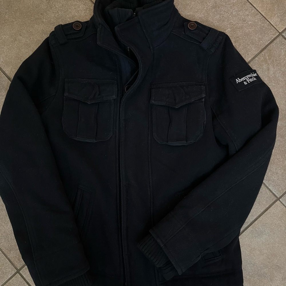 Abercrombie & Fitch Black Coat Size Medium